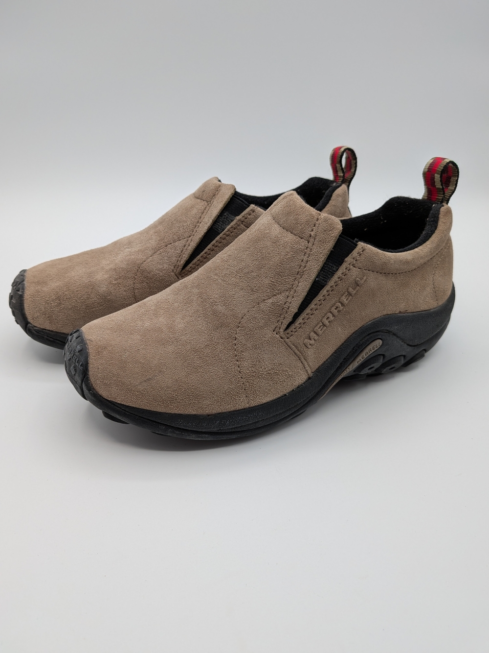 Merrell Women's Jungle MOC Classic Slip-On Suede Casual Hiking Shoe - Taupe Sz 6